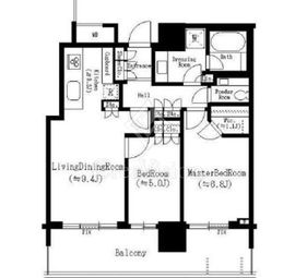 パークコート浜離宮ザ・タワー 19階 間取り図