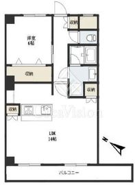 ライオンズマンション高田馬場 4階 間取り図