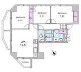 朝日クレスパリオ西落合 6階 間取り図