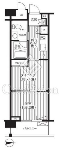 ピエス綱島 715 間取り図