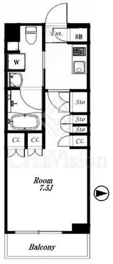 アクサス駒場東大前 3階 間取り図
