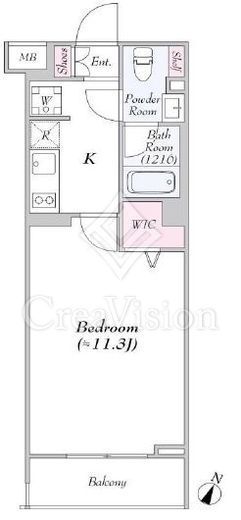 R.hours sasazuka 3階 間取り図