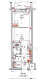 ハーモニーレジデンス大森山王THE GARDEN 206 間取り図