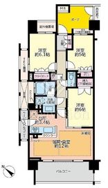 プラウド新小岩 10階 間取り図