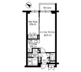 コンフォリア原宿 116 間取り図