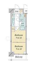 ドゥーエ新横浜 920 間取り図