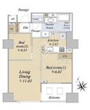 シティタワー赤羽ステーションコート 17階 間取り図