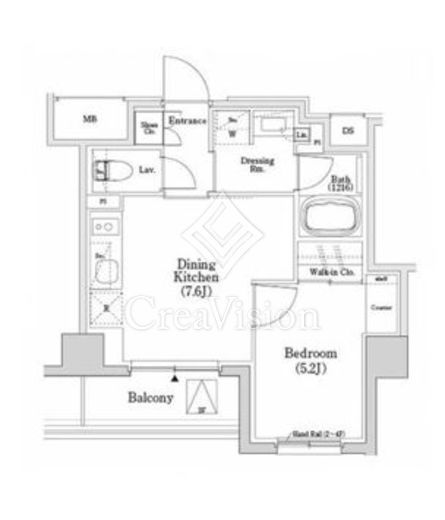 ザ・パークハビオSOHO市谷左内町 107 間取り図
