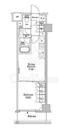ザ・パークハビオSOHO市谷左内町 205 間取り図