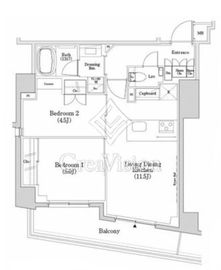ザ・パークハビオSOHO市谷左内町 412 間取り図