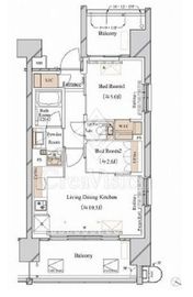 ブランシエスタ新丸子リバーフロント 807 間取り図