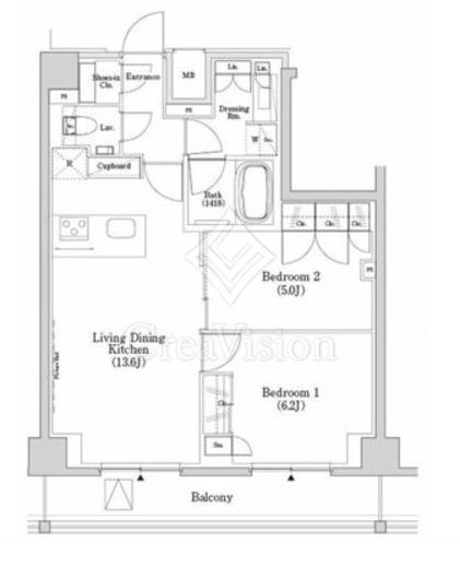 ザ・パークハビオSOHO市谷左内町 501 間取り図