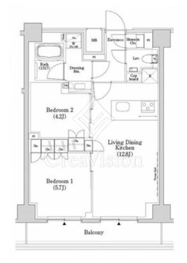 ザ・パークハビオSOHO市谷左内町 604 間取り図