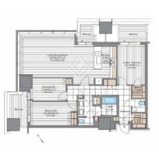 麻布台ヒルズレジデンスB 27階 間取り図