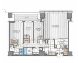 麻布台ヒルズレジデンスB 55階 間取り図