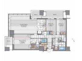麻布台ヒルズレジデンスB 55階 間取り図