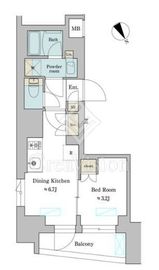 ブリリアイスト門前仲町 308 間取り図