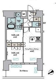 ブリリアイスト門前仲町 602 間取り図