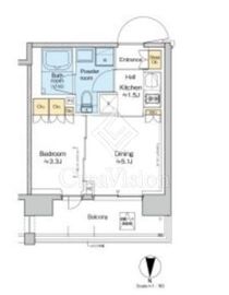 プラウドフラット西蒲田 506 間取り図