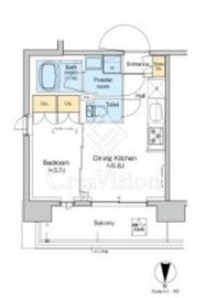 プラウドフラット西蒲田 704 間取り図