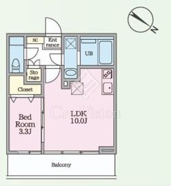 Luvast Yoyogi Park 302 間取り図