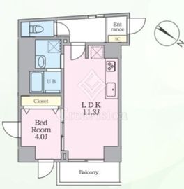 Luvast Yoyogi Park 803 間取り図
