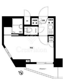 ルーブル白金高輪 4階 間取り図