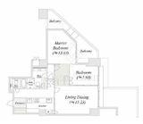 元麻布ヒルズ フォレストタワー 1階 間取り図
