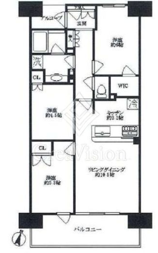 リビオ国分寺ステーションアベニュー 10階 間取り図
