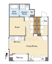 白金台グロリアハイツ 5階 間取り図