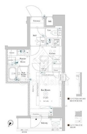 アクサス文京千駄木 6階 間取り図