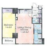 ドルチェ日本橋浜町弐番館 4階 間取り図