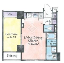 ドルチェ日本橋浜町弐番館 4階 間取り図