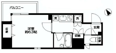 シティスパイア新川 301 間取り図