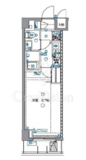 パティーナ菊川 3階 間取り図