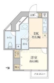 ミツトシ旗の台ハイツ 6階 間取り図