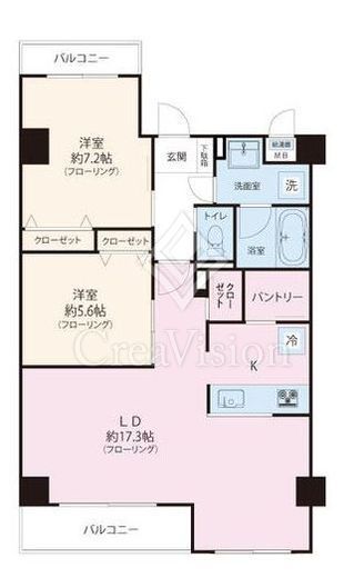 ステラレジデンス高円寺 4階 間取り図