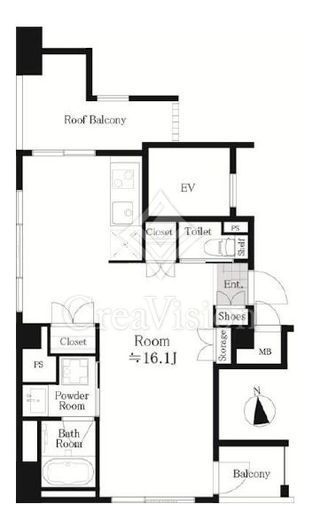 レガスタ浅草 11階 間取り図