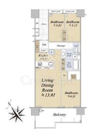 東京テラス 8階 間取り図