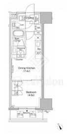 ザ・パークハビオ日本橋茅場町 706 間取り図