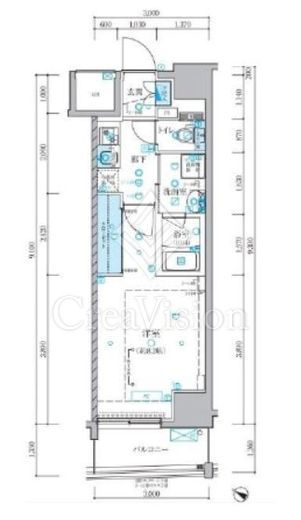 ベルシード横濱大通り公園 11階 間取り図