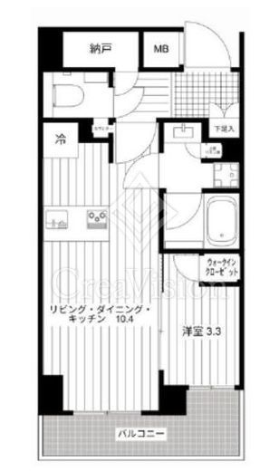 シェフルール鶴見STATION ONE 5階 間取り図