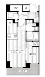 シェフルール鶴見STATION ONE 5階 間取り図
