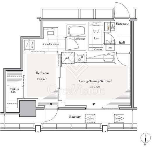 リビオレジデンス西麻布 703 間取り図