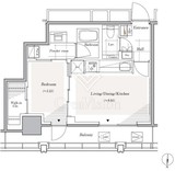 リビオレジデンス西麻布 703 間取り図