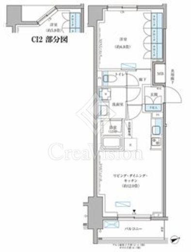 パークアクシス文京本郷 310 間取り図