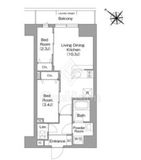 コンフォリア・リヴ豊洲キャナル 709 間取り図