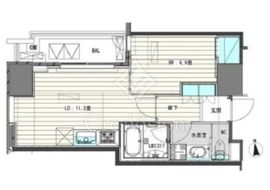 ホワイトタワー浜松町 1702 間取り図