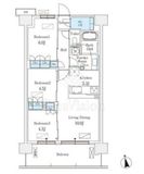 スカイグランデ津田沼 611 間取り図