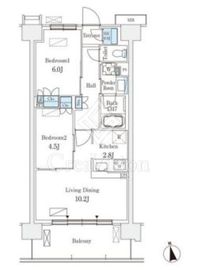 スカイグランデ津田沼 616 間取り図